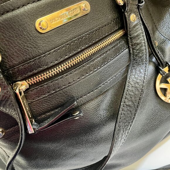 Michael Kors Black Soft Leather Satchel - Picture 4 of 14